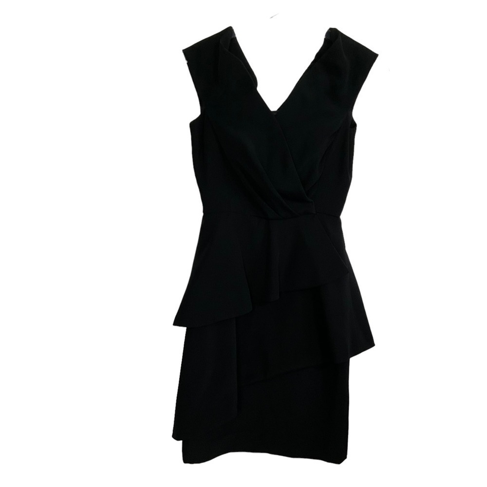 Arnold Scaasi Little-Black-Dress - Off-Shoulder 1980’s Vintage Black Size 2 - Picture 3 of 14